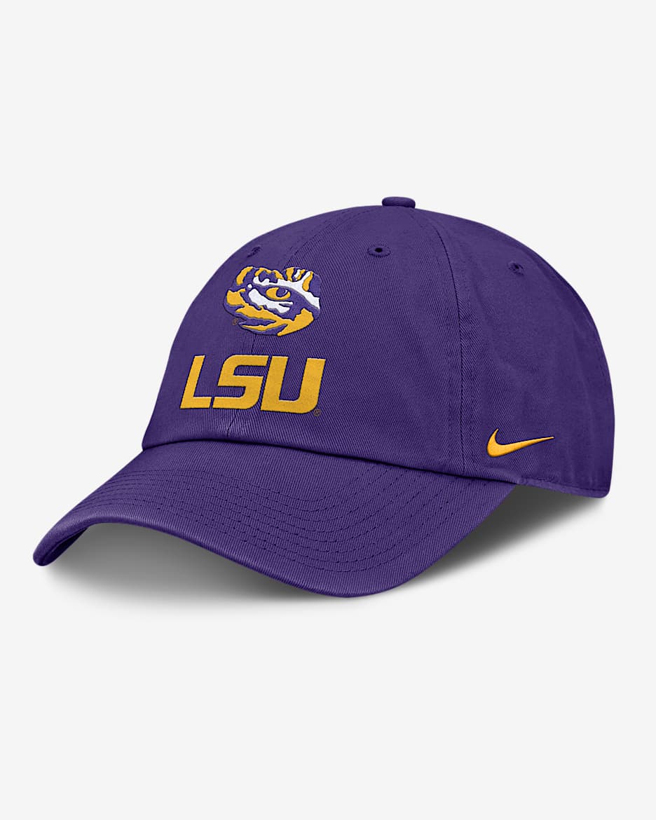 【Nike】Club Men's Nike Dri-FIT College Adjustable Hat LSU Sideline Club Gameday Men's Nike College Adjustable Hat